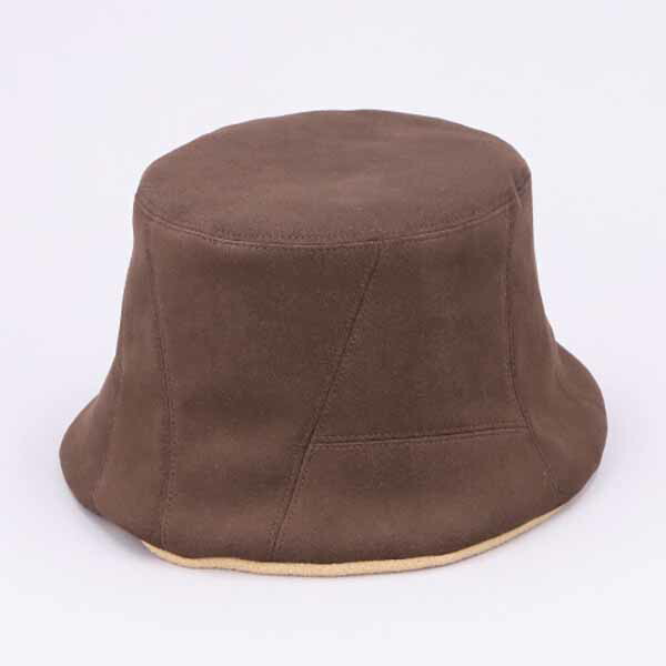 【CA4LA　カシラ】RV TULIP BUCKET（BROWN）/　　ユニセックス　リバーシブルバゲットハット　　コンパクトスエードバゲットハット