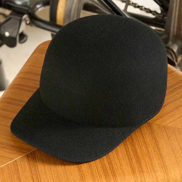 【Mighty Shine マイティシャイン】Lodge P (BLACK)/ ボールキャップ フェルトキャップ シンプル