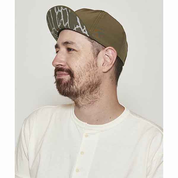 【Mighty Shine マイティシャイン】Reflector Flipup Cap （KAHKI）撥水加工 ストレッチナイロンキャップ シーズンレス リフレクター付き サイクリングキャップ アウトドア