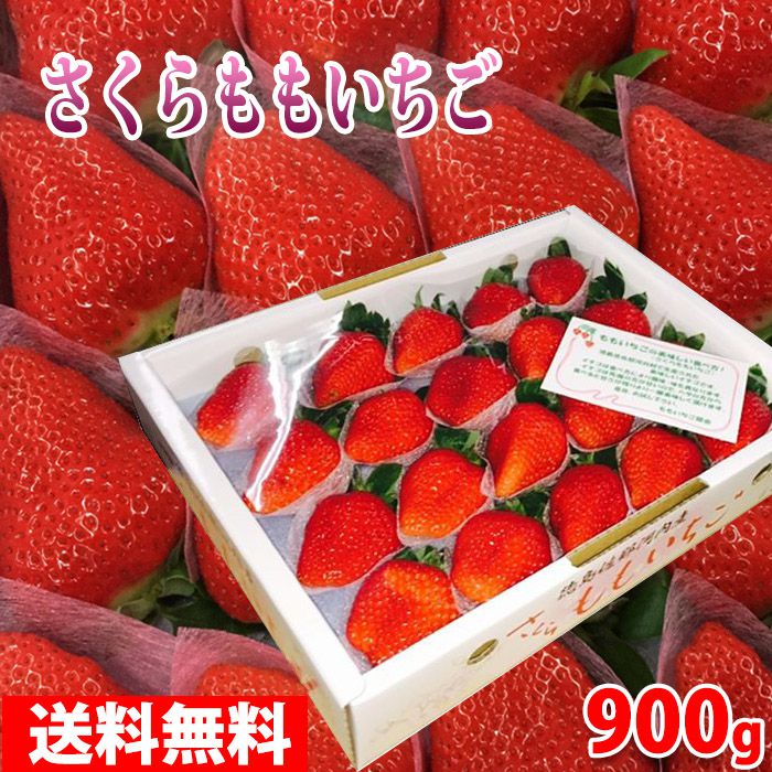 2022 新作 徳島県産 さくらももいちご 20〜28粒入 約900g