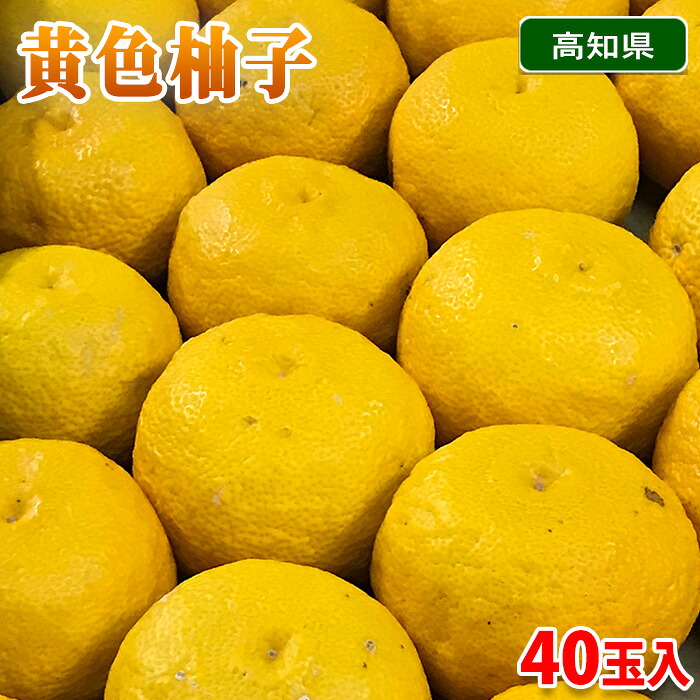 【楽天市場】高知県産 黄色柚子 (きいろゆず) 40玉入り (箱) 送料無料:生鮮食品直送便