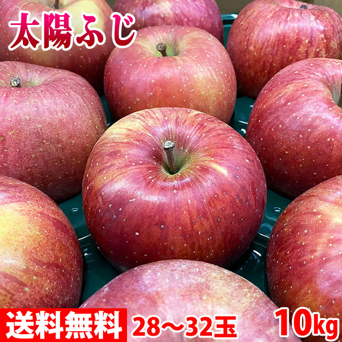 SALE／58%OFF】 青森県産 葉とらずりんご 高糖度太陽ふじ 28〜32玉入 10kg 箱 qdtek.vn