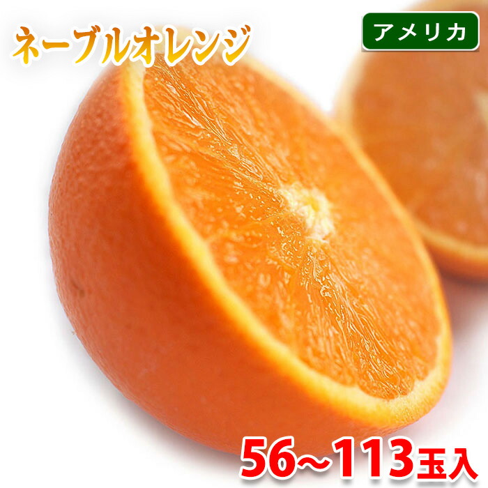 【送料無料】 カリフォルニア産　ピュアスペクト　ネーブルオレンジ　BLACK / RED　56～113玉入り （箱） オレンジ
