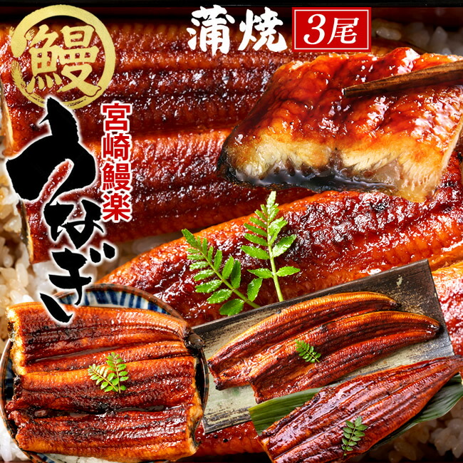 鰻 うなぎ 国産 ウナギ 蒲焼き 3尾セット［計420g］九州宮崎産 鰻楽 かば焼き ひつまぶし ご当地 専門店の味 お取り寄せグルメ 通販 人気 うなぎ［産直ギフト お祝い］