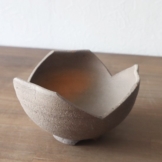灰釉割山椒小鉢XL 小鉢 割山椒（わりざんしょう） - 櫻井窯 pottery sakurai