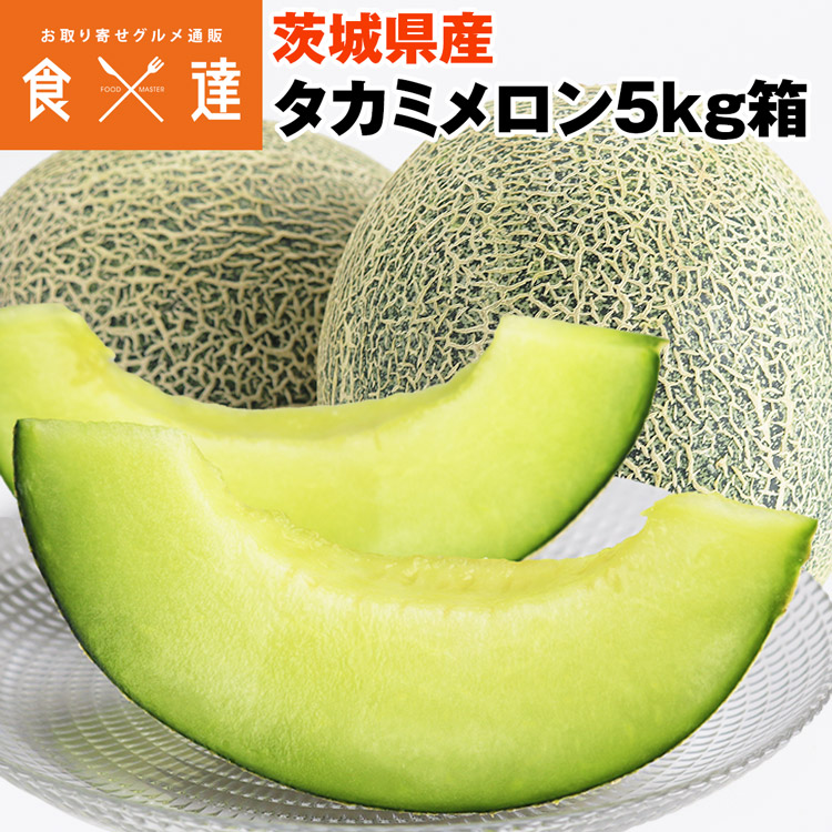 メロン タカミメロン 貴味メロン 4～6玉 秀品 L～3Lサイズ ギフト 茨城県産 同梱不可 指定日不可