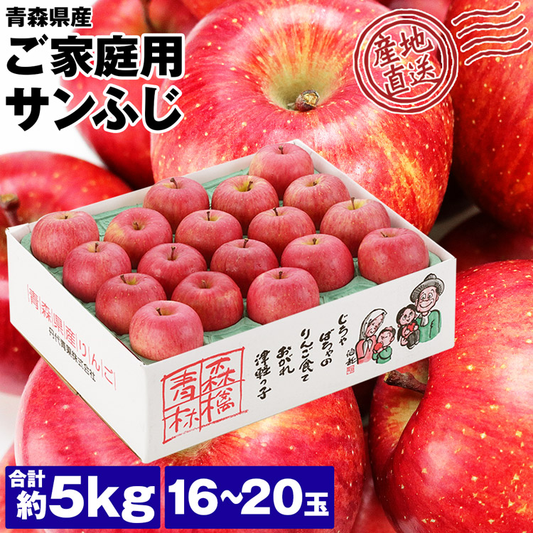 ★期間限定★青森県産 ふじ りんご 家庭用 6~8玉