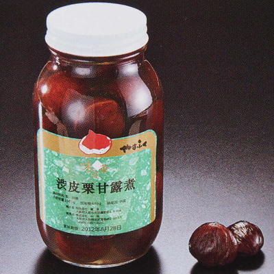 モニカ栗甘露煮5缶No.2 楽天市場】[堀永殖産] 栗甘露煮 渋皮付栗甘露煮 1100g /くり