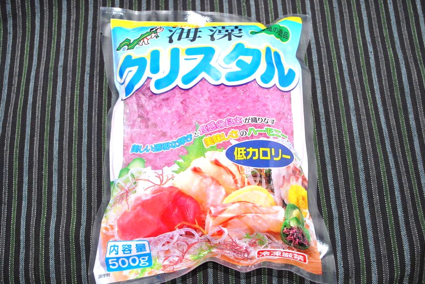 楽天市場 送料無料 沖縄 離島は除く 海藻クリスタルサクラ麺500g 袋入り 日本業務食品 海藻麺 ピンク色 こだわり食材マーケット