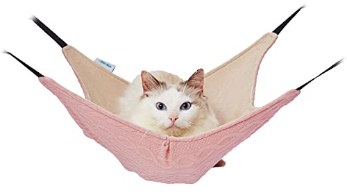 楽天市場】猫用ハンモック ニット生地の包まれにゃんモック ピンク
