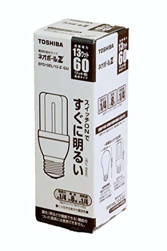 (未使用･未開封品)　東芝 ネオボールZ 電球形蛍光ランプ ボール電球60ワットタイプ 電球色 EFG15EL/13-ZJ gsx453j Amazon | 東芝 ネオボールZ 電球形蛍光ランプ ボール電球60