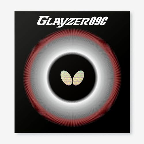 バタフライ(Butterfly) 卓球 日本製 ラバー グレイザー09C 裏ソフト 粘着性ハイテンション ブラック(278) 厚 06110