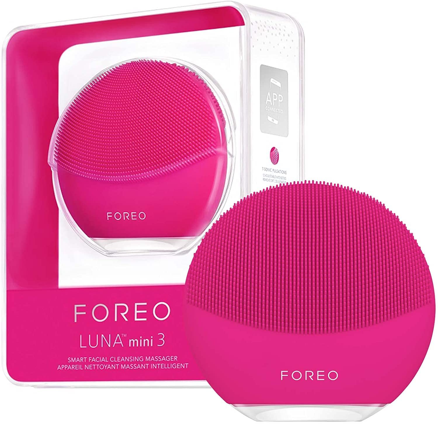 FOREO LUNA mini 3 for フクシア フォレオ スマートクレンジングデバイス 電動洗顔ブラシ シリコーン製 12,964円