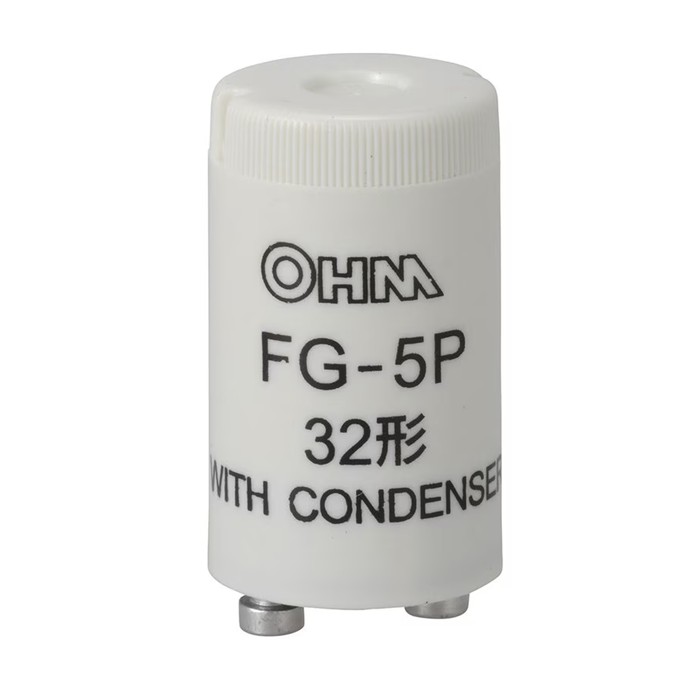FG5P1P オーム電機 点灯管 グロー球 32W用 口金P21 100個セット FG-5P1P