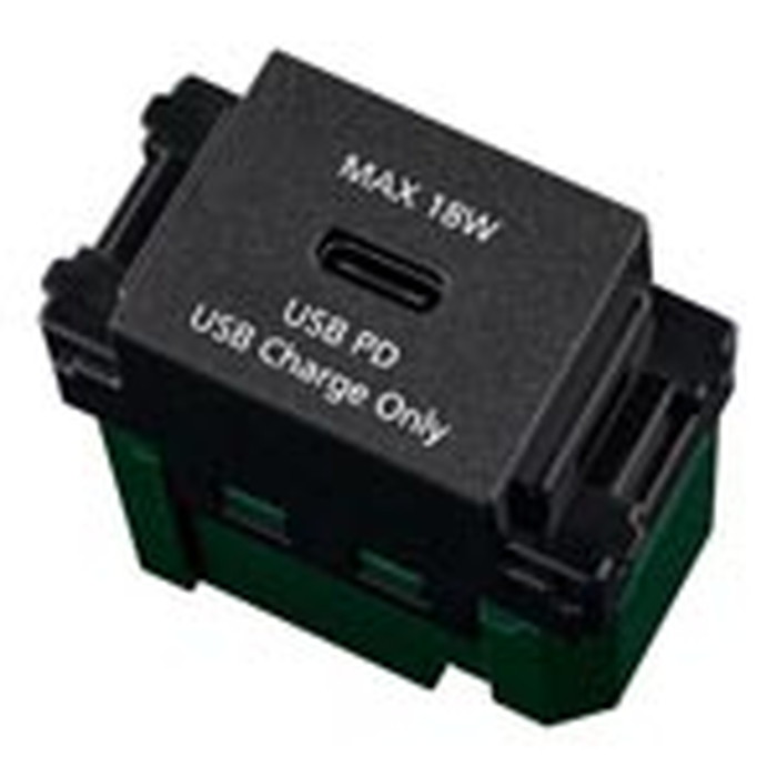 WN14841MB パナソニック SO-STYLE 埋込申し受ける用USB差し込み1界面 18W USB-C 引っ敷き黒いこと