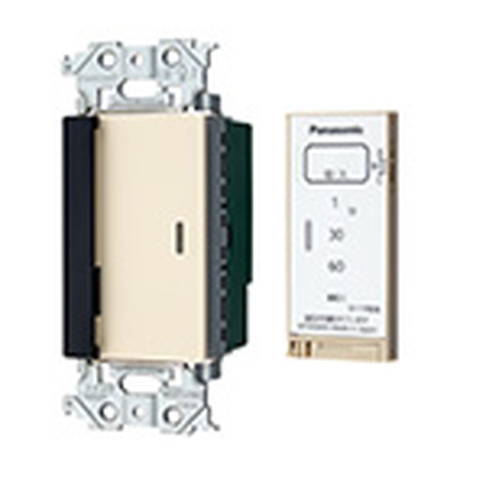 WTA56512FK パナソニック アドバンスシリーズ とったらリモコン 2線式 親器 3路配線対応形 LED専用 入/切用 3チャンネル形 遅れ消灯機能付 マットベージュ