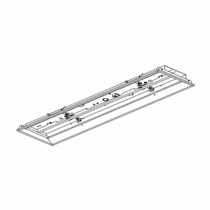 AD92400 コイズミ照明 ベースライト 下面開放型 2灯用 幅300 LEDユニット別売 埋込タイプ