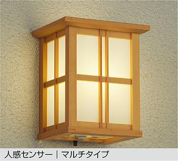 DWP38867Y 大光電機 ポーチライト 人感センサー付 白熱灯器具60W相当 電球色 防雨型 DWP-38867Y|照明デポ