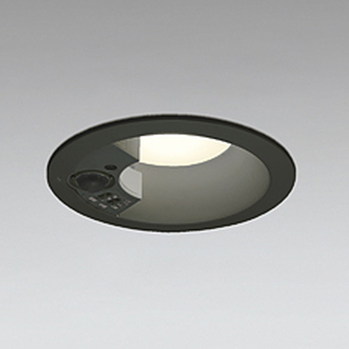 OD261744R オーデリック ダウンライト 人感センサー付 埋込穴Φ100 白熱灯器具60W相当 電球色 ブラック
