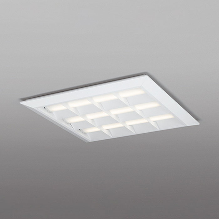 XL501052P2D オーデリック ベースライト スクエアタイプ ルーバー付 埋込穴□600 FHP45W×4灯相当 温白色 3500K 直付・埋込兼用タイプ|照明デポ