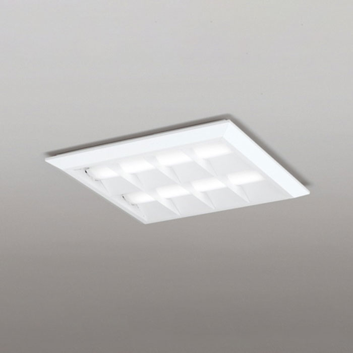XL501054P1B オーデリック ベースライト スクエアタイプ ルーバー付 埋込穴□450 FHP45W×3灯相当 昼白色 5000K 直付・埋込兼用タイプ