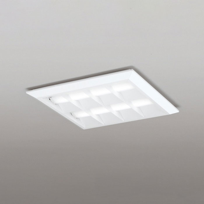 XL501054P1C オーデリック ベースライト スクエアタイプ ルーバー付 埋込穴□450 FHP45W×3灯相当 白色 4000K 直付・埋込兼用タイプ