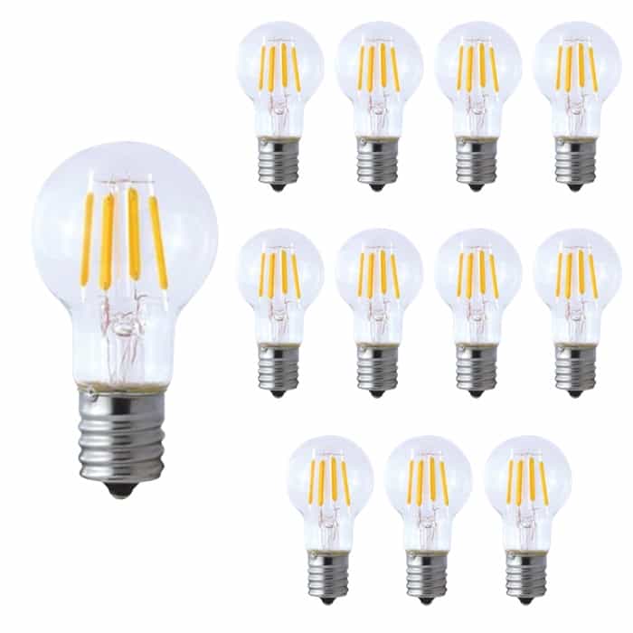 LDF5LF2240WE17TM 日本の首都金属元素 LED白熱電球 ミニクリプトン印字機 小っちゃい白熱電球印字機 30W好いかげんに 白熱電球色 2200K 口金E17 12個書き割り