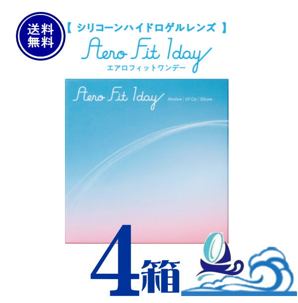 エアロフィットワンデー 4箱仕掛ける 1箱30枚入 【郵便うけ便 貨物輸送無料】Aero Fit 1day １日使い捨て 読みやすい水晶体 1day