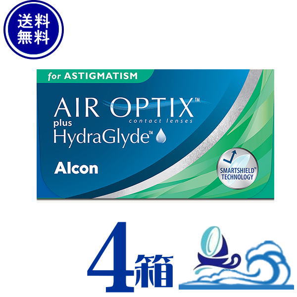 エアオプティクスプラス ハイドラグライド乱視用 4箱【製造業者直送 貨物輸送無料】日本アルコン エアオプティクスHG 【同梱不可】2週間 ２週使い捨て