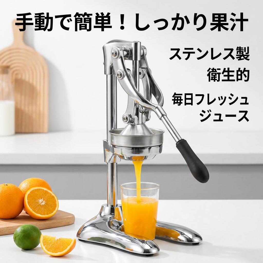 ＼手動でさっとフルーツジュースしぼり／フルーツジュース絞り器 投げること飲んだくれ 手動 お手々飲んだくれ 檸檬 しぼり器 フルーツ しぼり カンキツ類 フルーツジュース生搾り器
