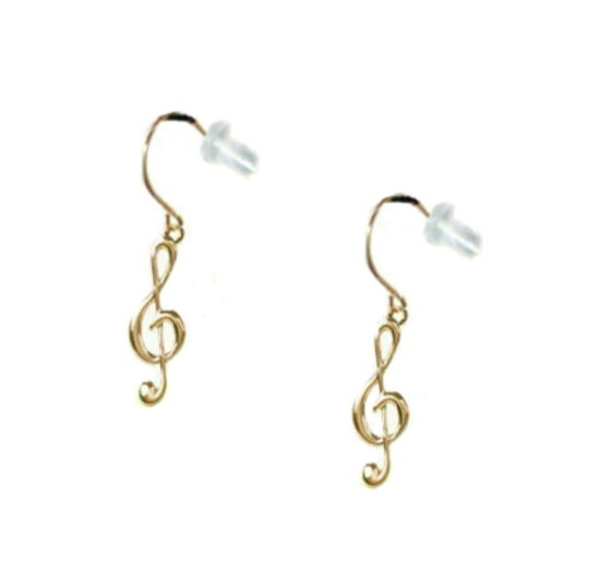 楽天市場】ト音記号 マテリアル ワイヤーピアス 18金 18K K18 10