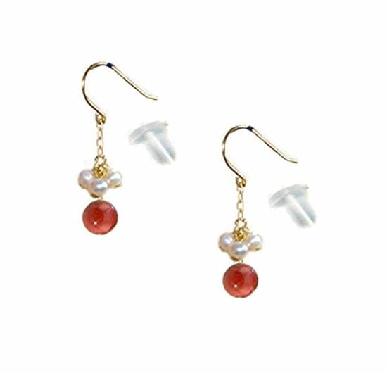 楽天市場】ピアス 日本製 18k さくらんぼ レディース 18金 真珠 珊瑚