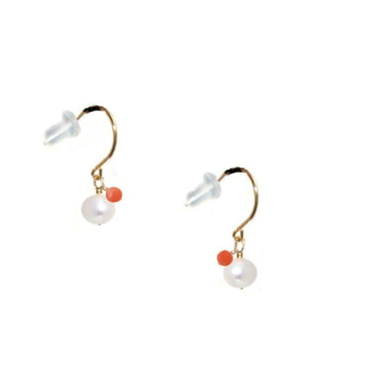 楽天市場】ピアス 日本製 18k さくらんぼ レディース 18金 真珠 珊瑚