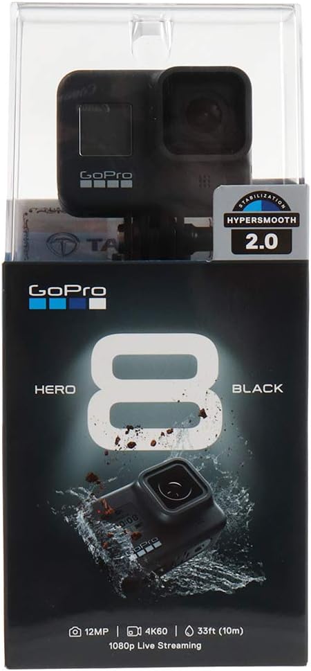 ほぼ新品/メンテナンス済 GoPro HERO8 Black ゴープロ ヒーロー8 ブラック ウェアラブル アクション カメラ CHDHX-801-FW Hyper Smooth 2.0 / タイムワープ 2.0 1080pのライブストリーミング