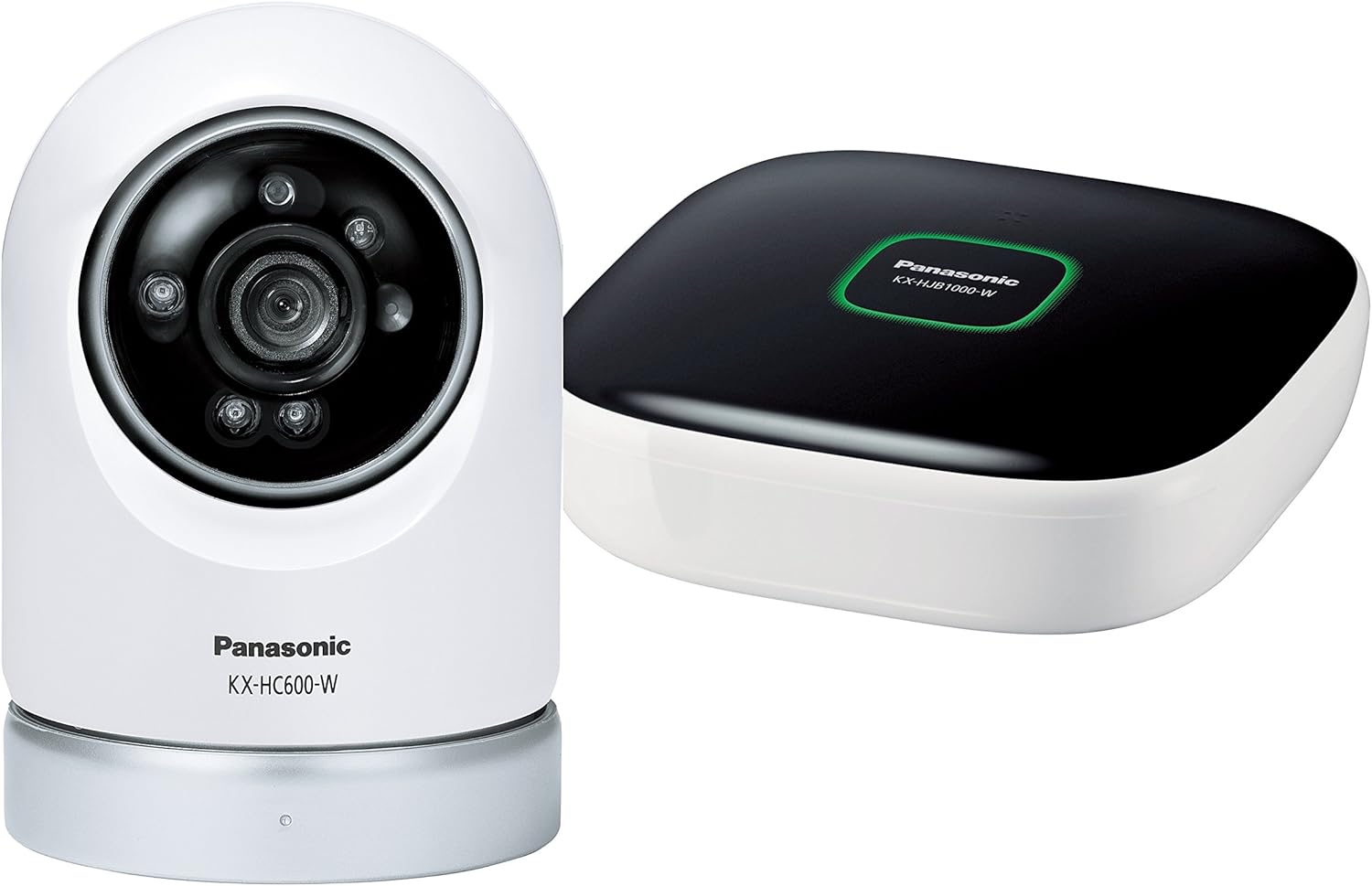 パナソニック 屋内スイングカメラキット 無線電話メール交換遣りくち:DECT 1.9 GHz 体温検知器を積み上げる KX-HC600K-W .決定づける360°、上下約90°を見渡せる首商い口役立つことを積み上げる