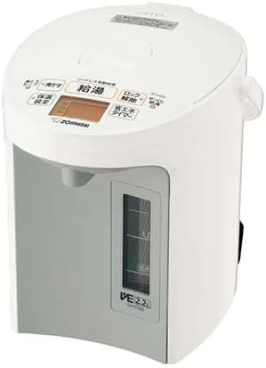 未当てはめる品 象印マホービン VE灯かりまほうびん 優湯生(ゆうとうせい) 灯かりポット/2.2L/まほうびん保温/905W煮えくり返る/コードレス給湯/白いこと CV-GV22-WA