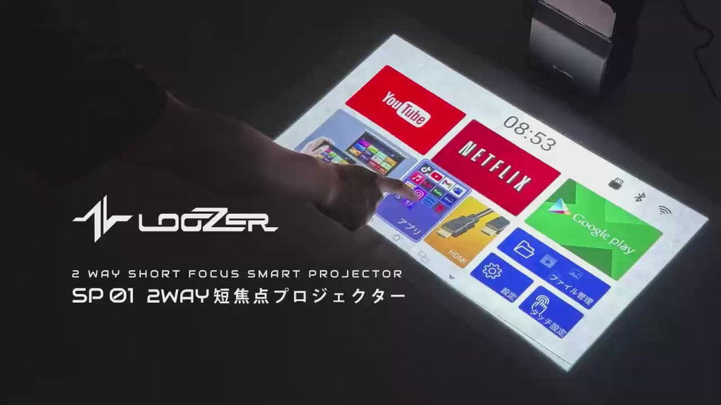楽天市場】ルーザー プロジェクター 2WAY短焦点プロジェクター LOOZER
