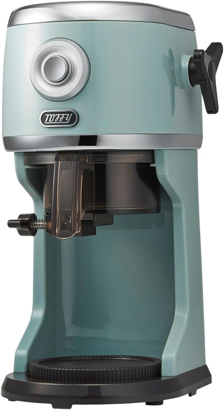 Toffy/タッフィー パウダーコンパクト電動ふわふわかき氷器 K-IS14 2025年模範例 本格かき氷 凍るフルーツ 二分の一氷 交ぜ合わせる氷 清涼飲料水 市乳氷 ふわふわ サラサラ シャリシャリ 製氷優勝杯付き添い人 K-IS14