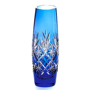 木箱入り 皇室御用品 カガミクリスタル 江戸切子 花器 花瓶 開店祝い カガミクリスタル 矢来笹に星 紋 一輪挿し ガラス 硝子 江戸切子インテリア 寝具 収納 江戸切子 新築祝い 開店祝い 業務用 記念日 母の日 結婚祝い 退職祝いのプレゼント 贈り物 ギフトに