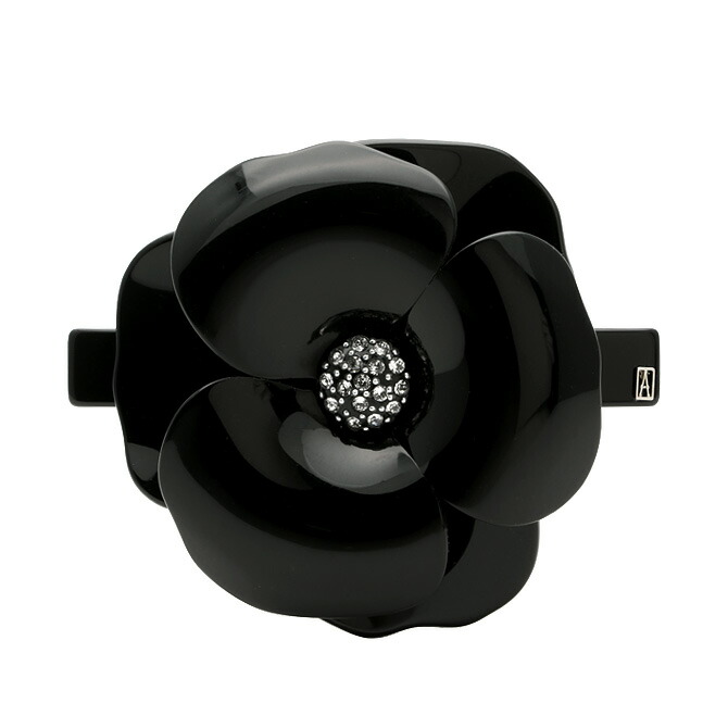 アレクサンドル ドゥ パリ Alexandre De Paris カメリアバレッタ ブラック 8 116 18n Black Camelia Barrette フランス製 ヘアクリップ ヘアアクセサリー 髪留め Optimistyouthfootball Com