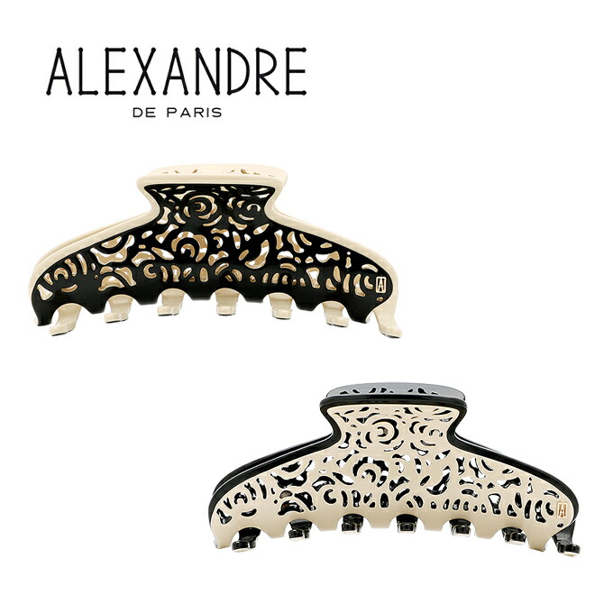 アレクサンドル ドゥ パリ ALEXANDRE DE PARIS ベーシックリズレ クリップ Lサイズ (2色) ACCL 17181 02 BASIC LISERAI ヘアクリップ おしゃれ レース フランス製 プレゼント ヘアアクセサリー 髪留め ラージ ハンドメイド ギフト対応 【送料無料】|セレクトショップ AER (アエル)