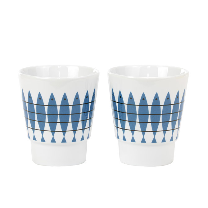 アルメダールス Almedahls シッル マグカップ 8.7x9.5cm 2個セット（ブルー） 100629 0000 Sill Mug ニシン 食器 コップ キッチン雑貨 ペンスタンド 陶器 おしゃれ かわいい 北欧 雑貨 ボックス付き ペア ギフト対応 【送料無料(一部地域を除く)】