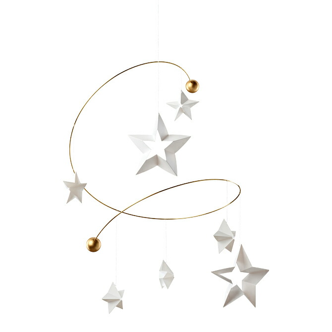 フレンステッド 可動 FLENSTED mobiles スターリーナイト 7 （白いこと×ゴールド） 163b Starry Night 7 星 はやりっ児 室内装飾 上昇限度 飾りつけ 吊り下げ 北欧 雑貨 愛くるしい 成年者 乳飲み子 生み出すこと祝賀会 デンマーク王国 差し上げ物 差し上げ物相応う 【貨物輸送無料（構成要素領域を除く）】