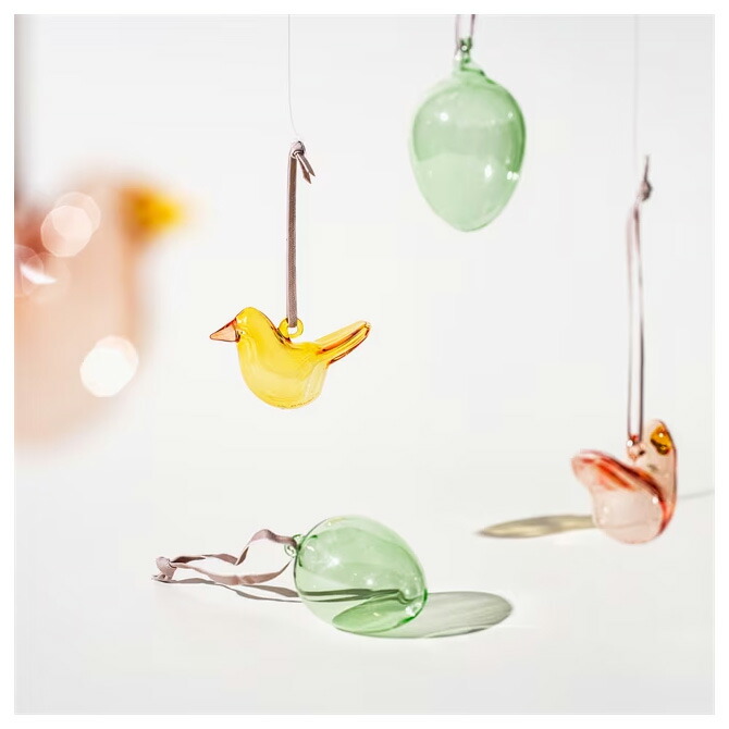 イッタラ Iittala ミニ バード オーナメント 32x48mm 3個セット （7色
