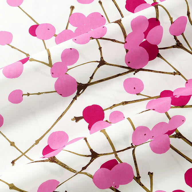 楽天市場 マリメッコ Marimekko ファブリック生地 ルミマルヤ 130 ピンク 10cm単位カット販売 130 Cotton Fabric Lumimarja マリメッコ生地 セレクトショップ Aer アエル