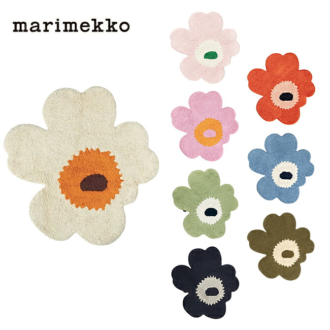 マリメッコ marimekko ウニッコ バスマット 73x74 （8デザイン） Unikko Bath Mat お風呂マット 玄関マット 室内 屋内 キッチン 変形 マット 花柄 花型 北欧 インテリア雑貨 おしゃれ かわいい 73555 75291 74717 75709 73890 75746 75643 【ギフト包装不可】 【送料無料】｜セレクトショップ AER （アエル）