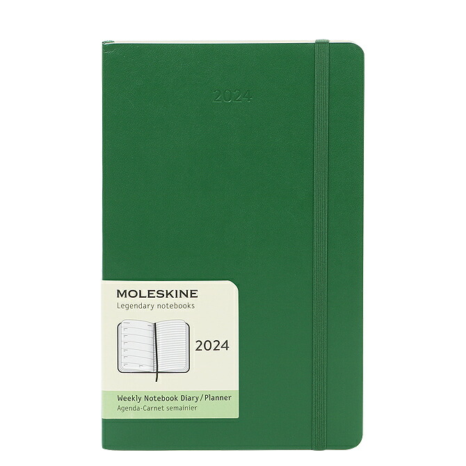 【楽天市場】モレスキン MOLESKINE 2024年 12ヶ月 1月始まり ウィークリー ダイアリー ラージ ソフトカバー （マートル