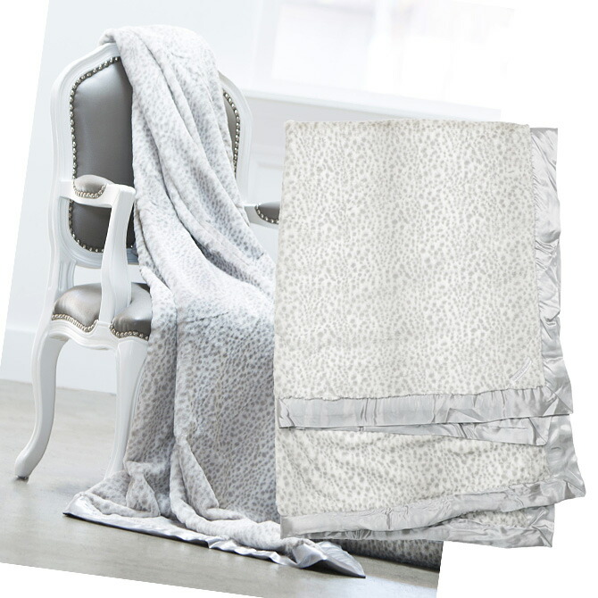 【楽天市場】リトルジラフ LITTLE GIRAFFE マイクロファイバー 高級ブランケット LUXE ラックス (スノーレオパード) グレー