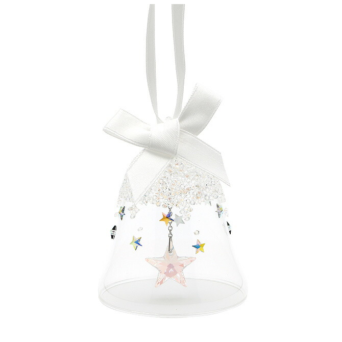 スワロフスキー SWAROVSKI ベル オーナメント スター S （ホワイト） 5545500 Bell Ornament Star フィギュア 記念日 クリスマス 飾り プレゼント 置物 オブジェ クリスタル ガラス ギフト対応 【送料無料】