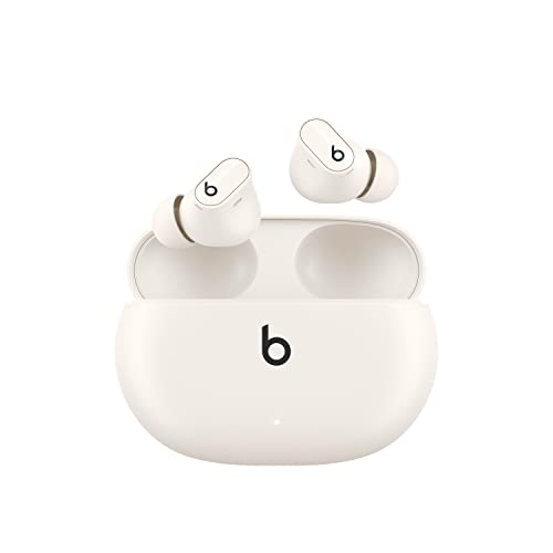 Beats Studio Buds +  ワイヤレスノイズキャンセリングイヤフォン - AppleデバイスとAndroidデバイスで取り替えっこ性が盛りかえす、内蔵マイクロホン、耐汗仕様Bluetoothイヤ電話機、あき場所オーディオ (象牙色)  MQLJ3PA/A